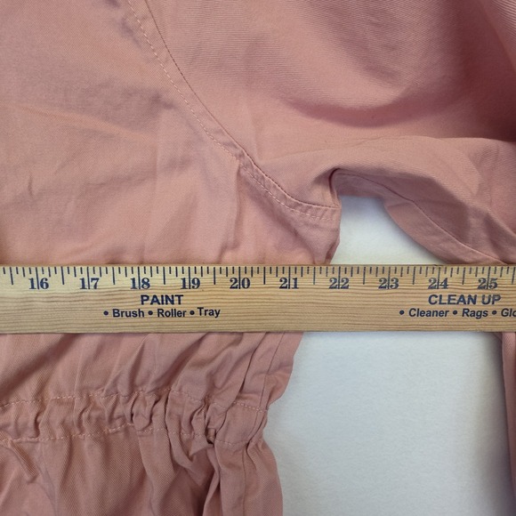 Torrid Jacket Womens 0 or L Pink Coastal Utility Hooded Casual Layering Sporty - Picture 2 of 16